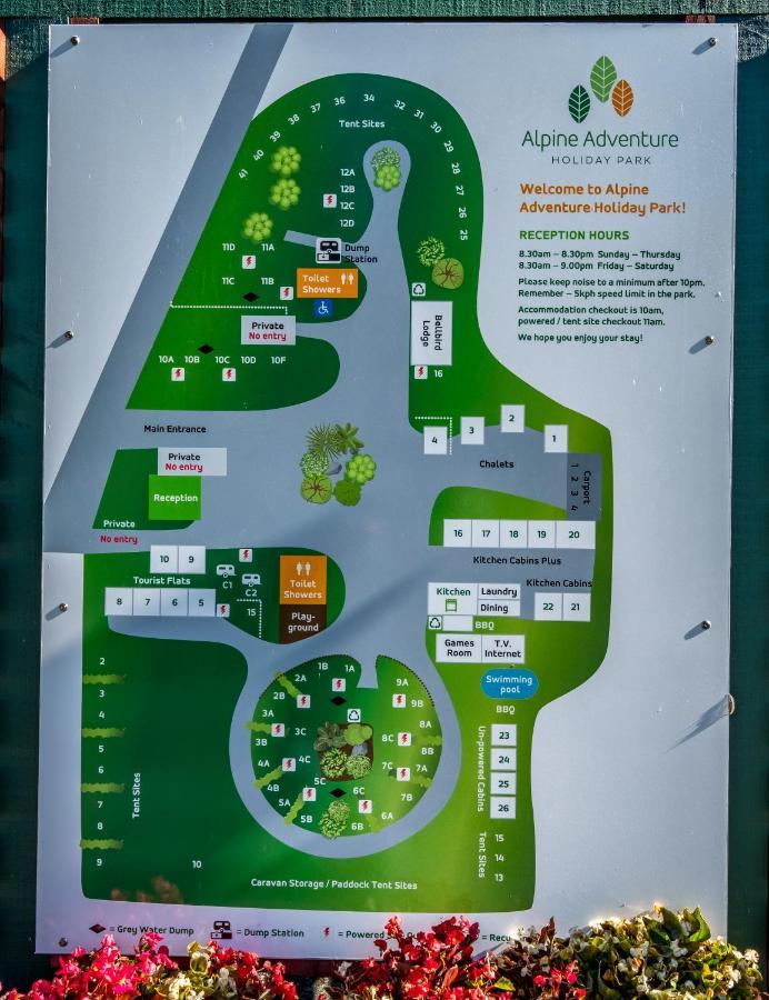 האנמר ספרינגס Alpine Adventure Holiday Park מראה חיצוני תמונה